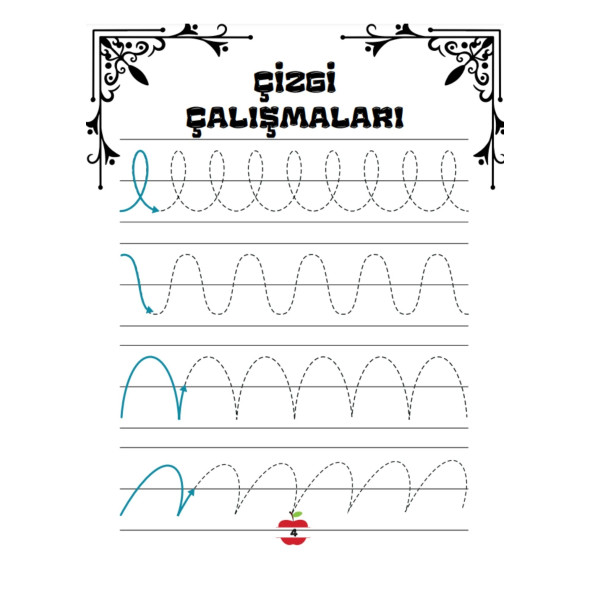 Okul Öncesi Kolaydan Zora Çizgi Çalışmaları YAZ-SİL Kitabı - Resim 2