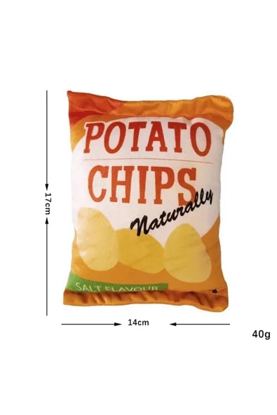 Tineke CİPS DAYANIKLI SESLİ KÖPEK OYUNCAĞI ( PATATO ) 1 ADET - 3