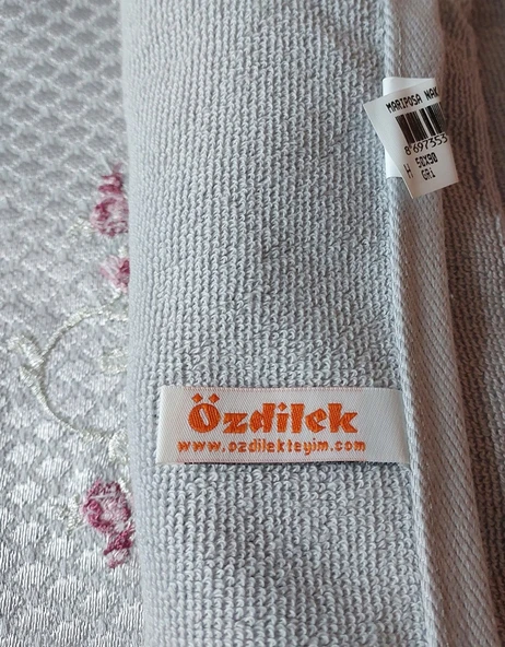 Özdilek 2li Butik El-Yüz Havlusu (50x90)-Mariposa Gri - 2