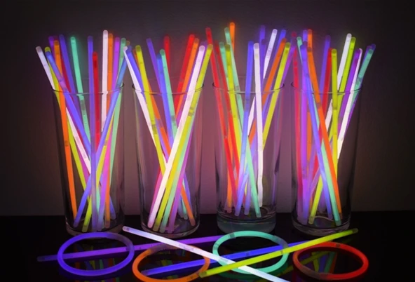 Glow Fosforlu Neon Bileklik 50 Adet