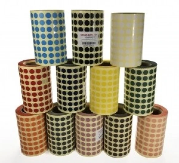 RENKLİ NOKTA ETİKETİ 10MM 10,000 ADET ürün görseli 1