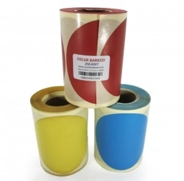 RENKLİ NOKTA ETİKETİ 100MM 250 ADET