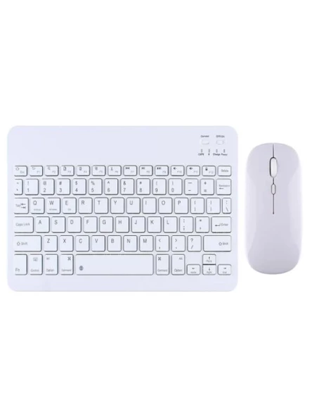 Sprange L10 10.1" Uyumlu Kablosuz Bluetooth Şarj Edilebilir Mini Q Klavye Mouse Seti