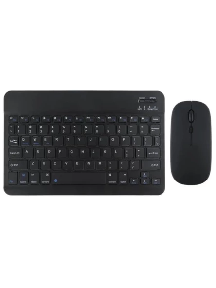 Sprange M50 10.1" Uyumlu Kablosuz Bluetooth Şarj Edilebilir Mini Q Klavye Mouse Seti