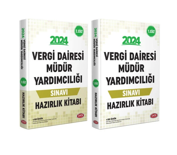 Data 2024 Maliye Bakanlığı Vergi Dairesi Müdür Yardımcılığı Konu Anlatımlı Hazırlık 2 Cilt Data