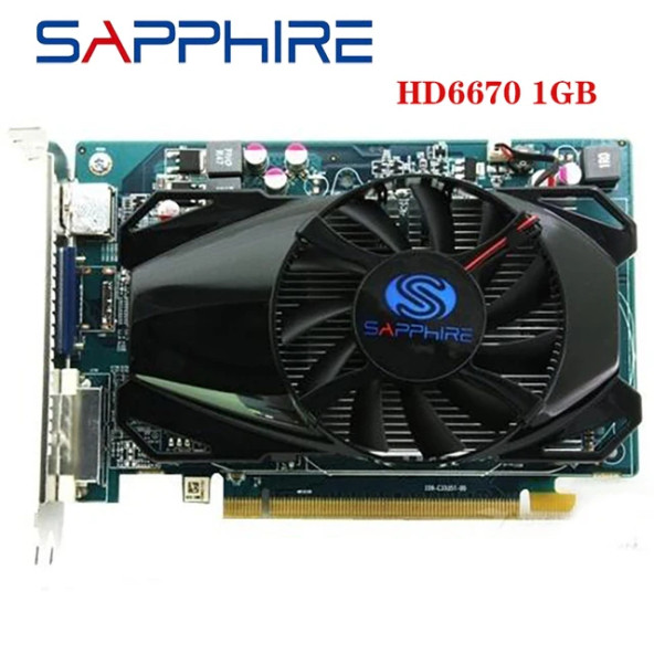 Sapphire Safir HD6670 AMD 1GB GPU Radeon HD 6670 GDDR3 HDMI VGA Ekran Kartı 2.EL