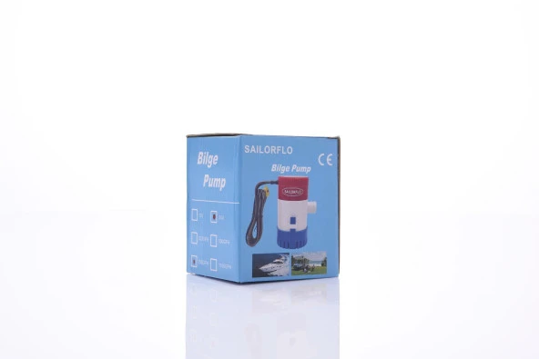 Sailorflo Dikey Sintine Pompası 750GPH 24V 1.2A - 5