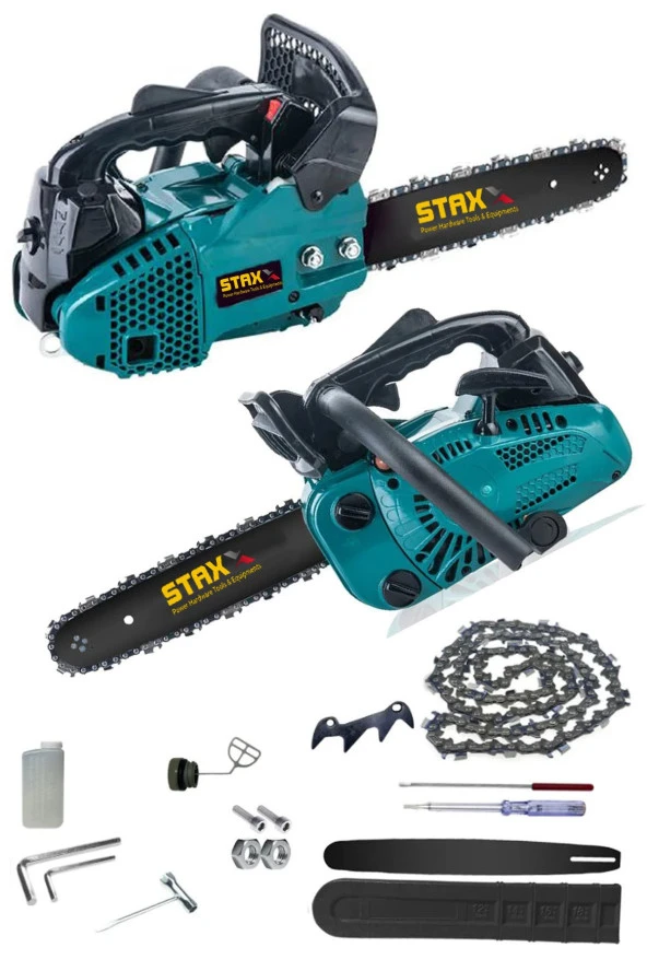 STAXX Blue Turbo Mini Benzinli Testere 30cm 2000w Benzinli Dal Ağaç Budama Kesme Bıçkı Testeresi - 2