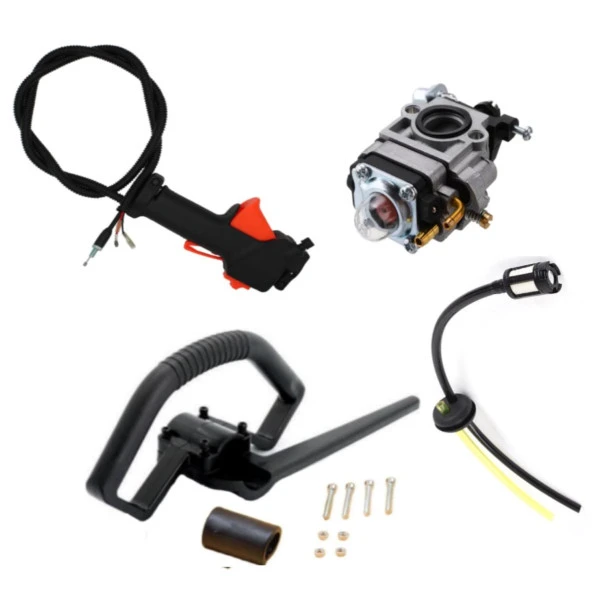Kmtmak Motorlu Tırpan Sırt Gaz Tetiği Pilot Kol Karbüratör Hortum Set - Resim 3