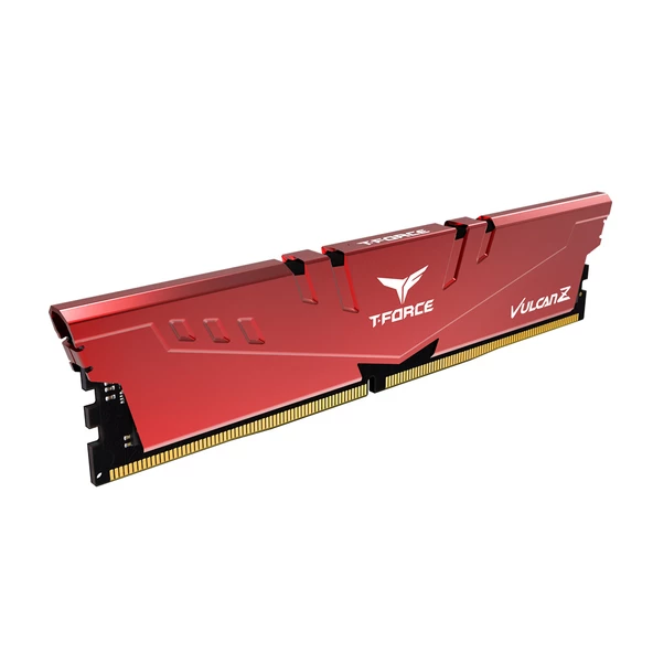 Team T-Force Vulcan Z Red 16GB 2x8GB 3200Mhz CL16 DDR4 Gaming Ram (TLZRD416G3200HC16FDC01) - 2
