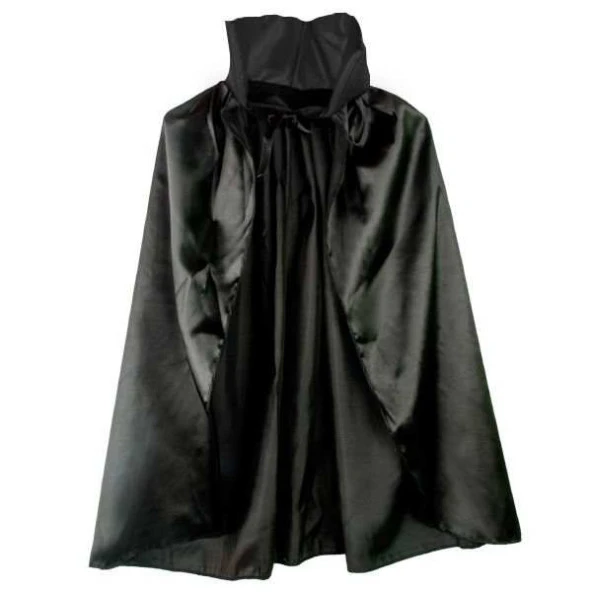 Parti Aksesuar Siyah Renk Yakalı Halloween Pelerini 90 cm