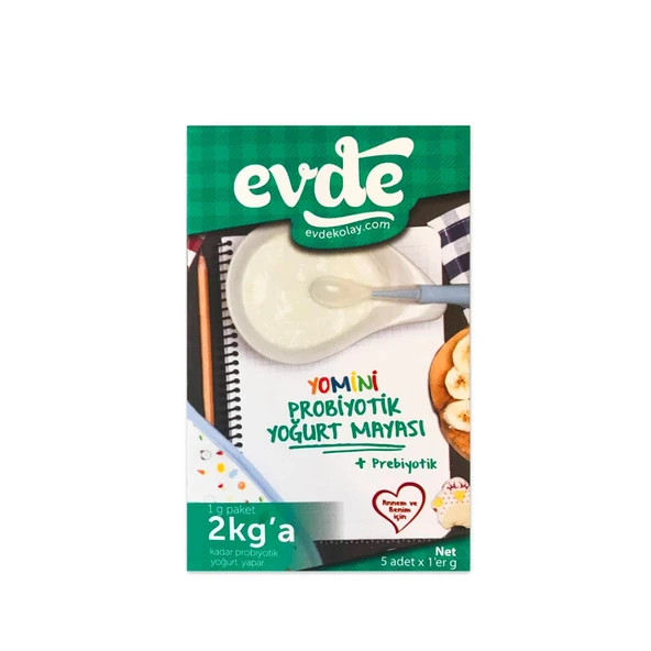 Evde Yomini Probiyotik Yoğurt Mayası Paket 5x 1 g e