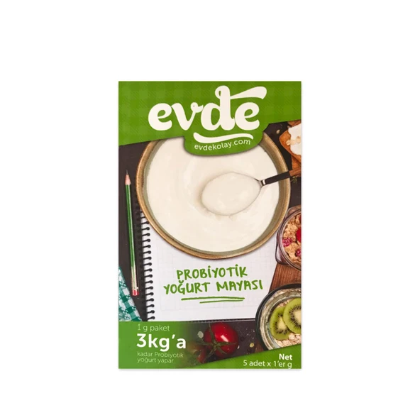 Evde Probiyotik Yoğurt Mayası Paket 5x1 g e