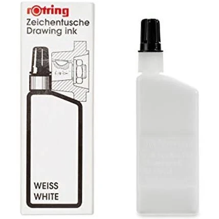 Rotring Rapido, Çini Mürekkebi 23 ml Beyaz / S0216550