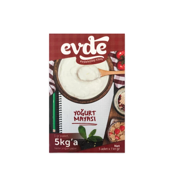 Evde Yoğurt Mayası Paket 5x 1 g e