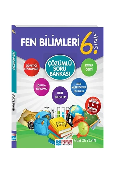 Evrensel  6.Sınıf Fen Bilimleri Çözümlü Soru Bankası