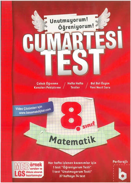 Basamak 8. Sınıf CumartesiTest Matematik