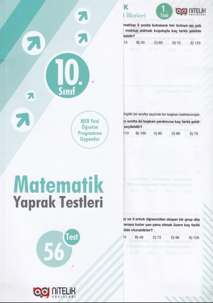Nitelik 10. Sınıf Matematik Yaprak Test