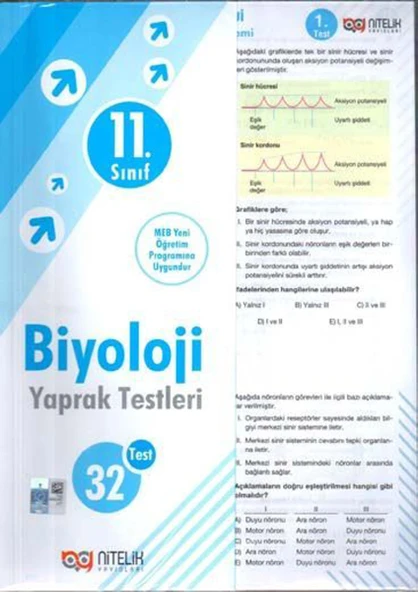 Nitelik 11. Sınıf Biyoloji Yaprak Test