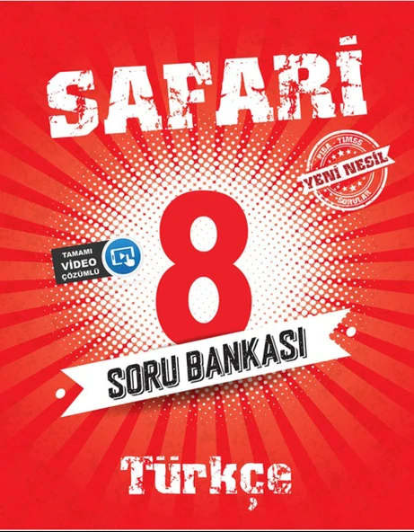 Kırmızı Beyaz 8.Sınıf Safari Türkçe Soru Bankası