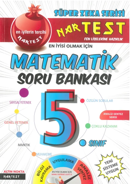 Nartest 5.Sınıf Süper Zeka  Matematik Soru Bankası