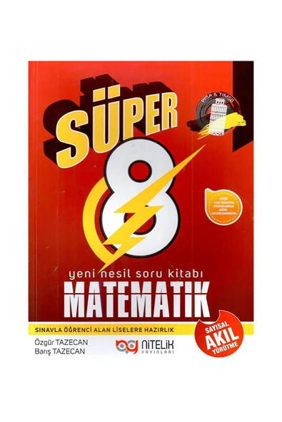 Nitelik 8. Sınıf Süper Matematik Soru Kitabı