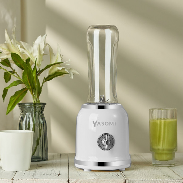 Yasomi BL019 Retro Smoothie Blender Beyaz (Yasomi Türkiye Garantili ) - 5
