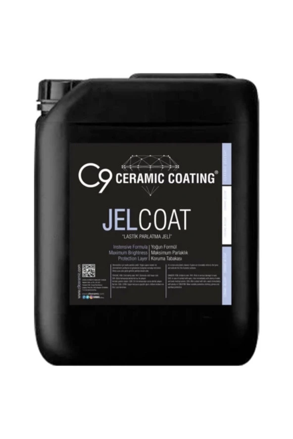 C9 Ceramic Carwax-c9 Jel Coat - Lastik Parlatma Ve Koruma Jeli 5 Lt