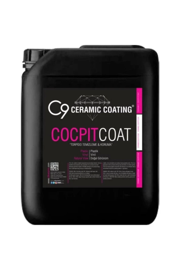 C9 Ceramic Carwax-c9 Cocpit Coat - Torpido Temizleyici 5 lt