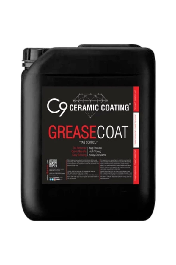 C9 Ceramic C9 Grease Coat - Yağ Temizleyici 20 Lt