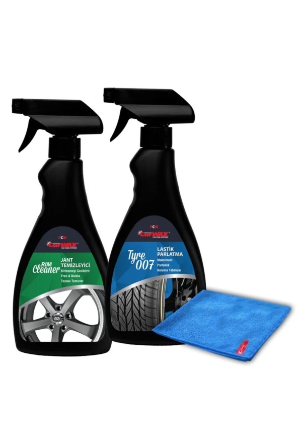 Carwax 2'li Set Lastik Parlatma & Jant Temizleme 500 ml ürün görseli 1