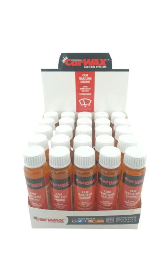 Carwax Cam Temizleme Sabunu-25 Adet Standlı - 2