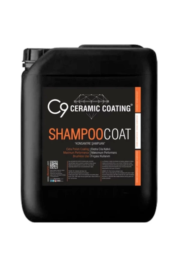 C9 Ceramic Carwax-c9 Shampoo Coat - Lüks Şampuan 20 lt