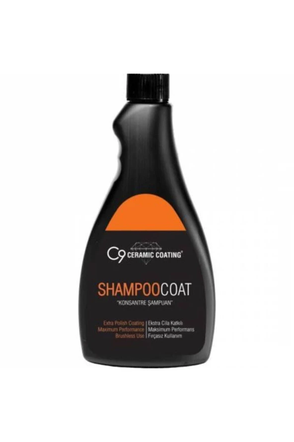 C9 Ceramic Carwax -c9 Shampoo Coat - Lüks Şampuan 500 ml