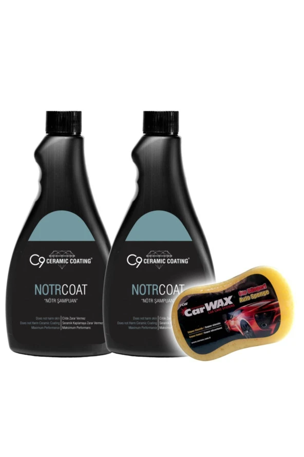 Carwax C9 - Notr Coat - Nötr Şampuan - 500 Ml - 2 'li Set - 1