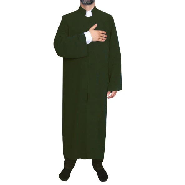 Hakim Yaka Cübbe Haki Yeşil - 6