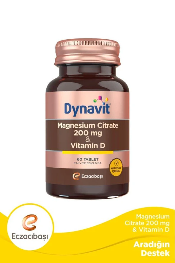 Dynavit Magnesium Citrate 200 Mg 60 Tablet