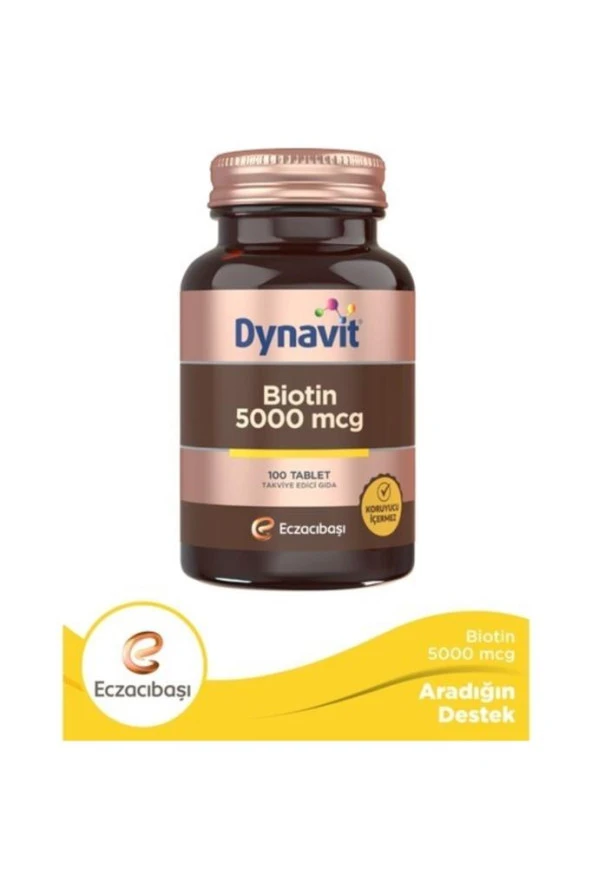 Dynavit Biotin 5000mcg 100 Kapsül