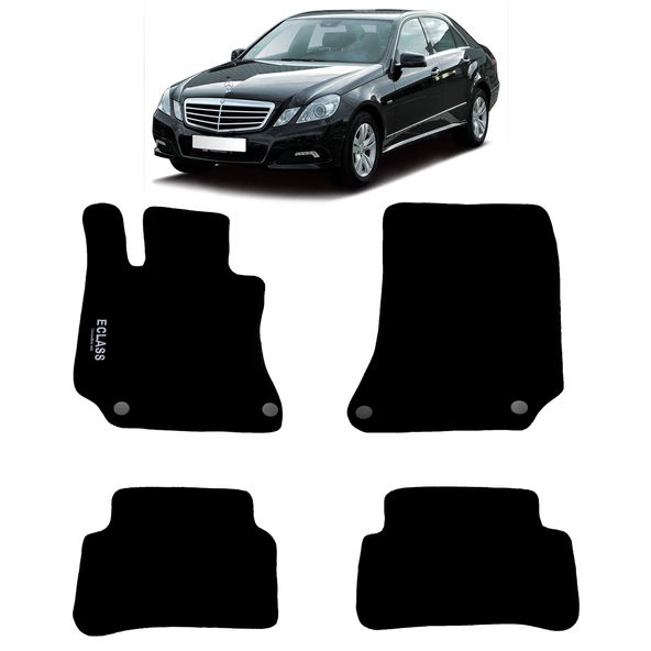 Rizline Mercedes E Serisi W212 2009-2016 Halı Paspas Siyah ürün görseli