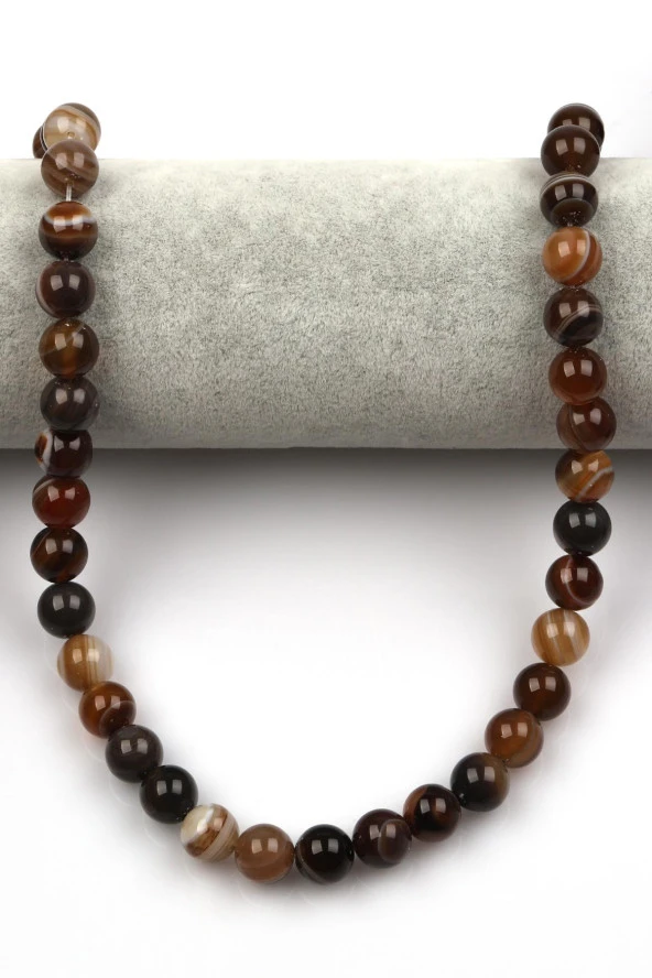 Madagaskar Akik Doğal Taş Dizi 10 mm Küre Kesim ürün görseli