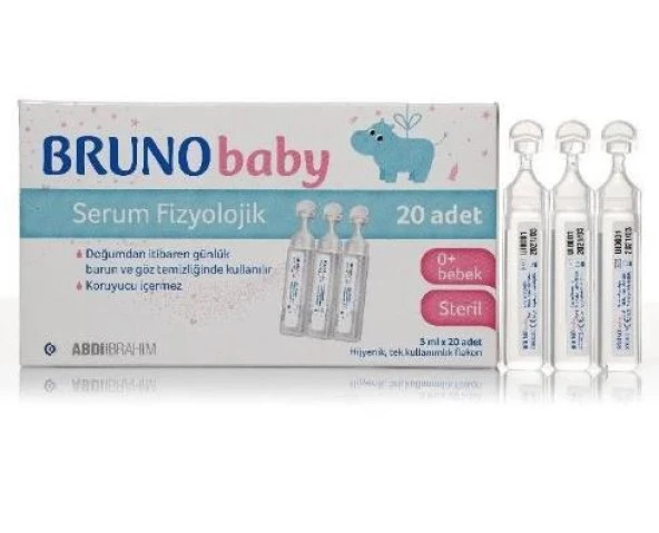 Bruno Baby Serum Fizyolojik 5 ml x 20 Flakon