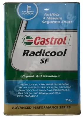 Castrol Radicool Kırmızı Antifriz 16 Lt