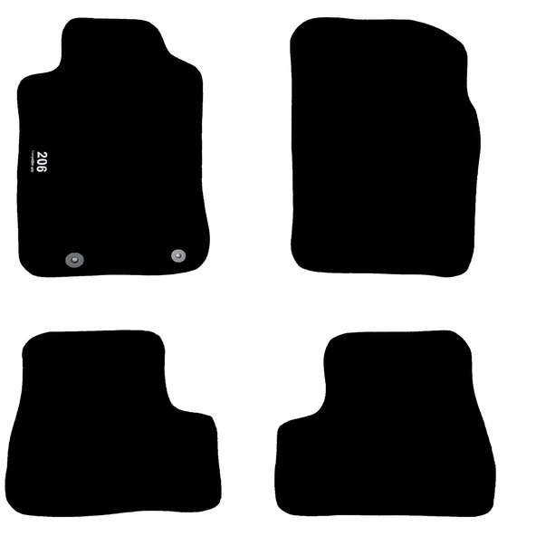 Rizline Peugeot 206 Halı Paspas Siyah - Resim 2