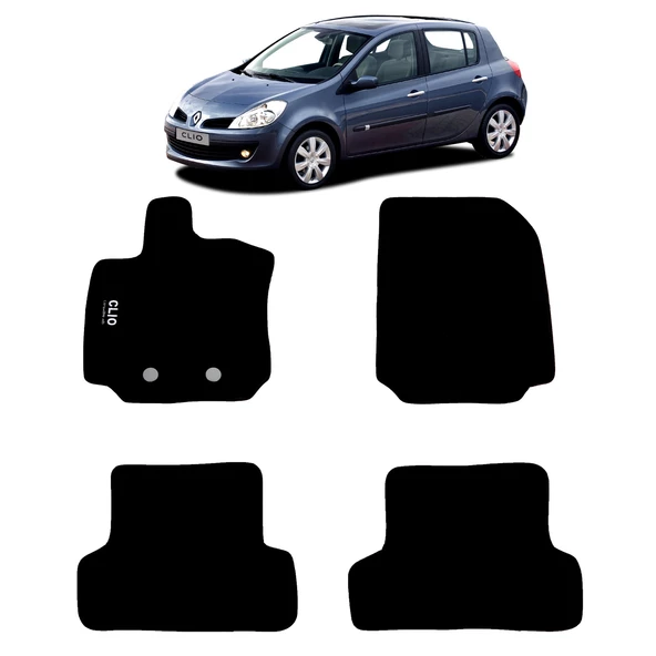 Rizline Renault Clio 3 2005-2012 Halı Paspas ürün görseli