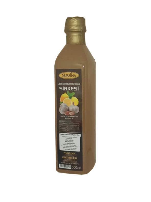 Limon, Sarımsak ve Maydanoz Sirkesi (PET Ambalaj) 500 ml