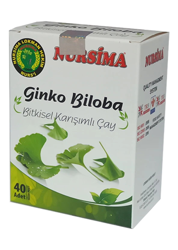 Ginko Biloba Bitkisel Karışımlı Çay 40 'lı Süzen Poşet