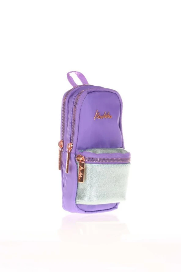 Kaukko Magic Dreams Junior Bag Kalem Çantası Rugan Lila K2485 - Resim 2