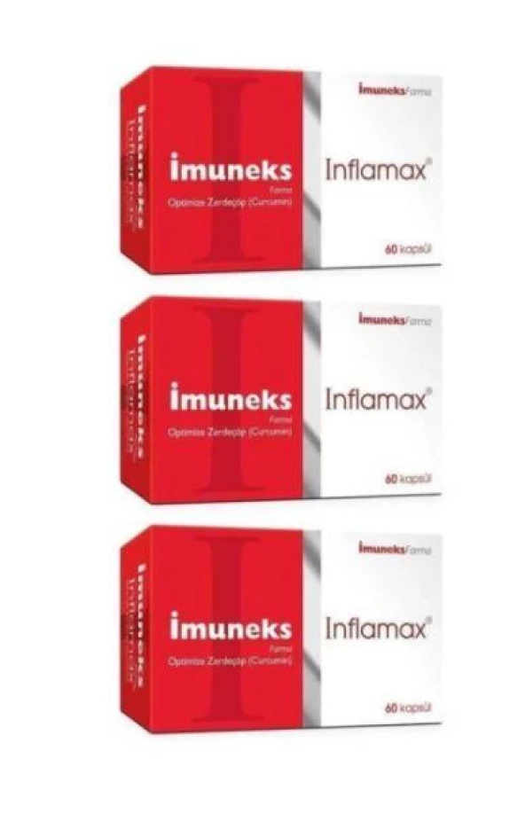 Imuneks Inflamax Optimize Zerdeçöp Curcumin 60 Kapsül X 3 ADET