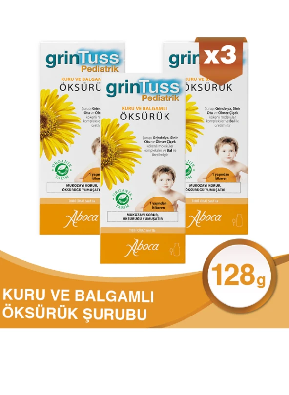 Grintuss Bitkisel Şurup 100 ML - ÇOCUK X 3 ADET