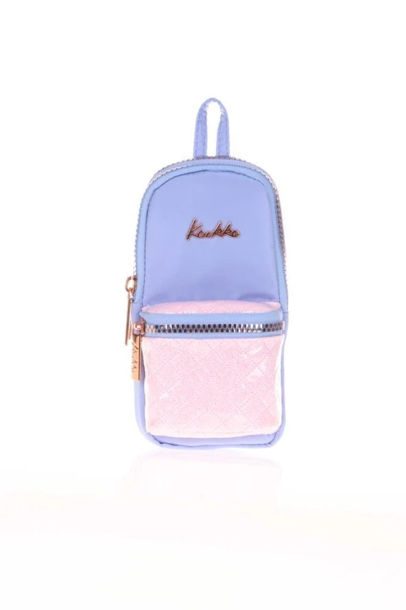 Kaukko Magic Gloss Junior Bag Kalem Çantası Floral Mavi K2514